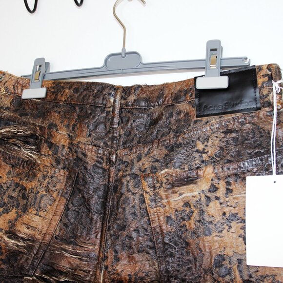 BNWT SS25 ACNE STUDIOS LOOSE FIT DENIM MONOGRAM SHORTS 46 & 50 - Picture 5 of 13